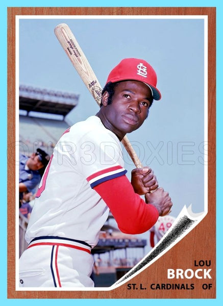 Lou Brock 1962 Topps Custom Card - 4287