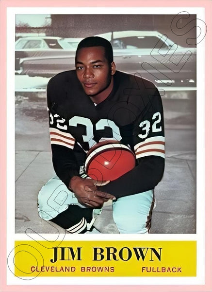 Jim Brown 1964 Philadelphia Football Reproduction Card - 4360