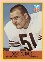 Dick Butkus 1967 Philadelphia Football Reproduction Card - 4519