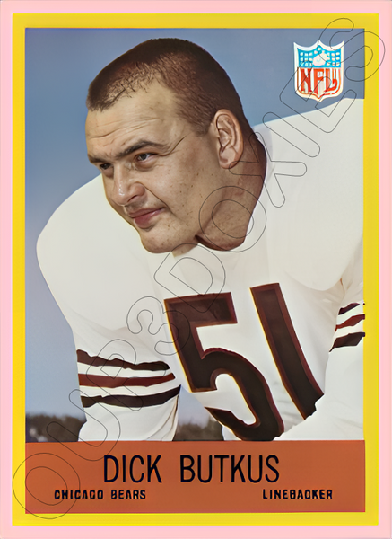 Dick Butkus 1967 Philadelphia Football Reproduction Card - 4519