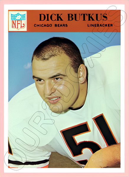 Dick Butkus 1966 Philadelphia Football Reproduction Card - 4516