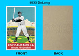 Roy Campanella 1933 DeLong Custom Card - 4620