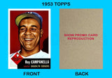 Roy Campanella 1953 Topps Reproduction Card - 4038