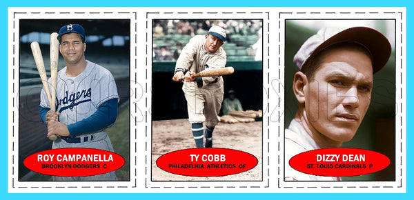 Cobb Campanella Dean 1971 Bazooka Panel #1 Custom Card - 4717