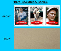 Cobb Campanella Dean 1971 Bazooka Panel #1 Custom Card - 4717