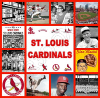 St. Louis Cardinals Baseball Cards Collectibles Custom Made Binder Inserts 3 Sizes - 3435