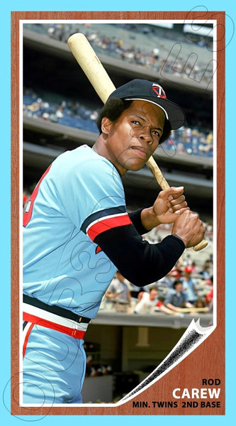 Rod Carew 1962 Topps Tall Boy Custom Card - 4637