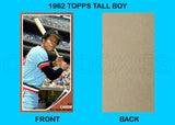 Rod Carew 1962 Topps Tall Boy Custom Card - 4637