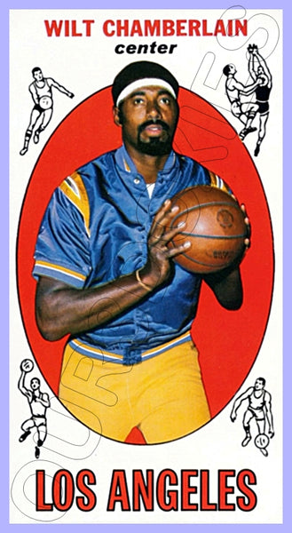 Wilt Chamberlain 1969 Topps Tall Boy Reproduction Card - 4544