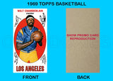 Wilt Chamberlain 1969 Topps Tall Boy Reproduction Card - 4544