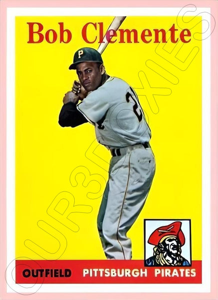 Roberto Clemente 1958 Topps Reproduction Card - 4117