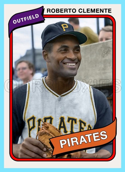 Roberto Clemente 1980 Topps Custom Card - 4923
