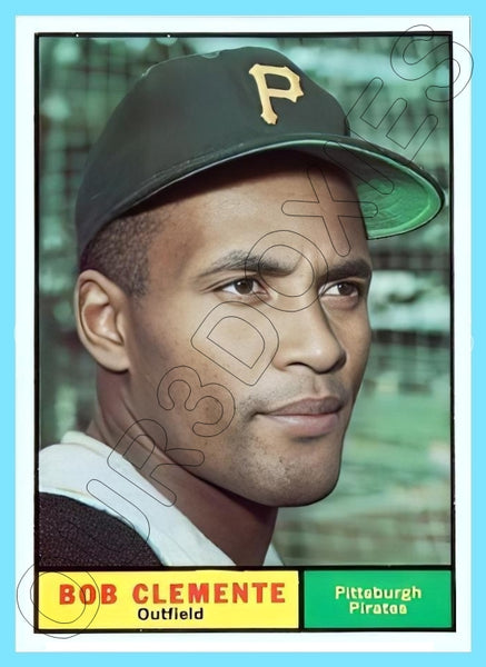 Roberto Clemente 1961 Topps Reproduction Card - 4256