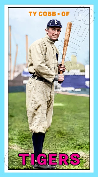 Ty Cobb 1967 Topps Tall Boy Custom Card - 4946