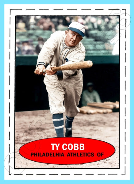 Ty Cobb 1971 Bazooka Custom Card - 4663