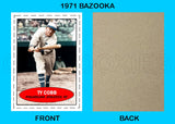 Ty Cobb 1971 Bazooka Custom Card - 4663