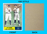 Ty Cobb Joe Jackson 1961 Topps Custom Card - 4257