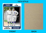 Ty Cobb Walter Johnson 1974 Topps Custom Card - 4809