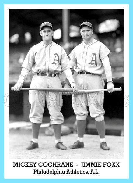 Mickey Cochrane Jimmie Foxx 1947 Tip Top Bread Custom Card - 3814