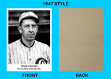 Eddie Collins 1947 Tip Top Bread Custom Card - 3815