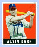 Alvin Dark 1948 Leaf Reproduction Card - 3858