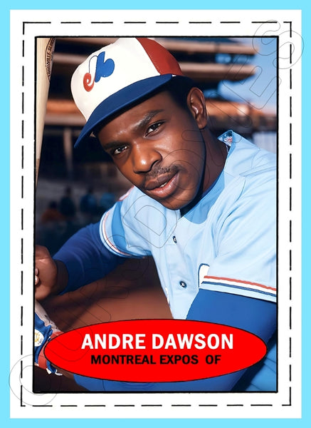 Andre Dawson 1971 Bazooka Custom Card - 4664