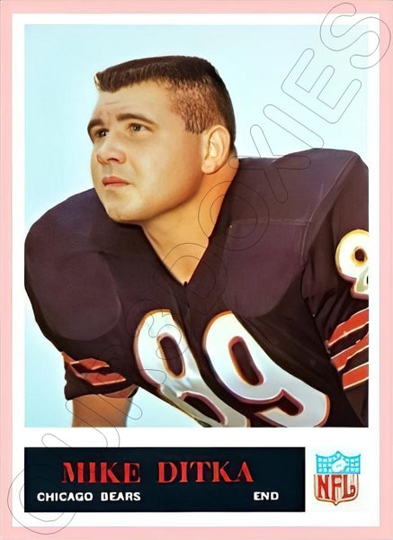 Mike Ditka 1965 Philadelphia Football Reproduction Card - 4390