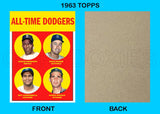 Robinson Snider All Time Dodgers 1963 Topps Custom Card - 4351
