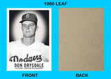 Don Drysdale 1960 Leaf Custom Card - 4418