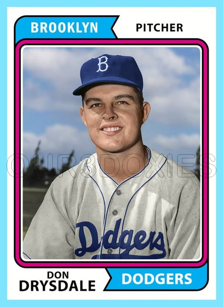 Don Drysdale 1974 Topps Custom Card - 4811