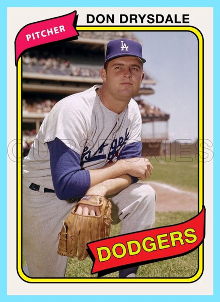 Don Drysdale 1980 Topps Custom Card - 4925
