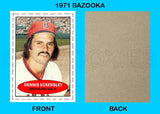 Dennis Eckersley 1971 Bazooka Custom Card - 4666