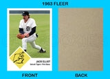 Jack Elliot 1963 Fleer Custom Card - 4322
