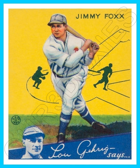 Jimmie Foxx 1934 Goudey Reproduction Card - 3719