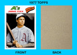 Jimmie Foxx 1977 Topps Custom Card - 4878