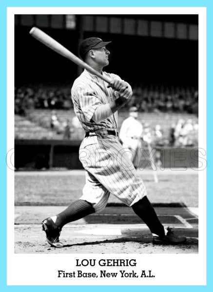 Lou Gehrig 1947 Tip Top Bread Custom Card - 3820