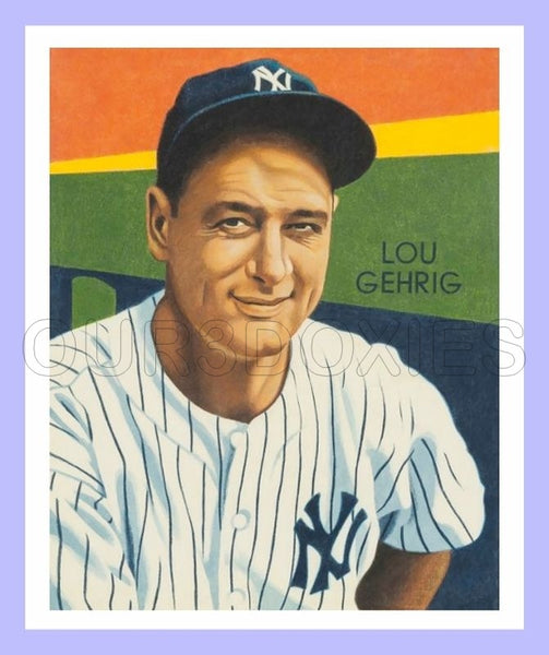Lou Gehrig 1934-1936 Diamond Stars Custom Card - 3737