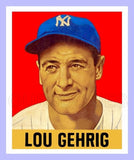 Lou Gehrig 1948 Leaf Custom Card - 3912