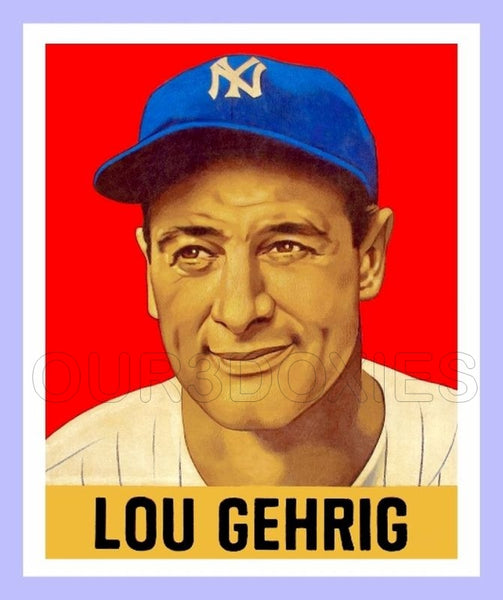 Lou Gehrig 1948 Leaf Custom Card - 3912