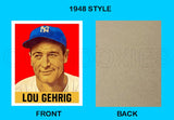 Lou Gehrig 1948 Leaf Custom Card - 3912