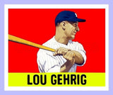Lou Gehrig 1948 Leaf Custom Card - 3914