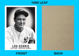 Lou Gerhrig 1960 Leaf Custom Card - 4420