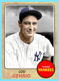 Lou Gehrig 1968 Topps Custom Card - 4500
