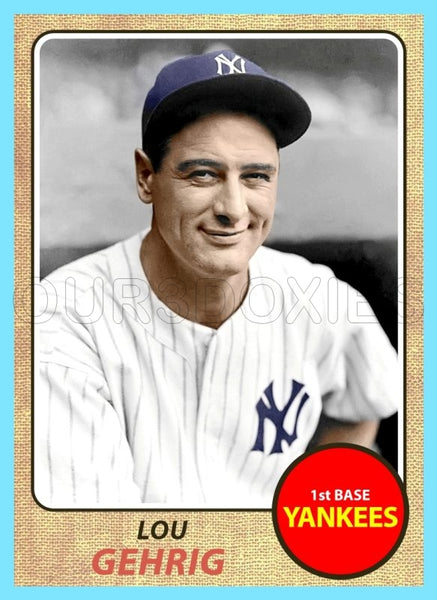 Lou Gehrig 1968 Topps Custom Card - 4500