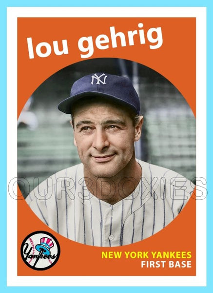 Lou Gehrig 1959 Topps Custom Card - 4162