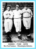 Gehrig Foxx Ruth 1947 Tip Top Bread Custom Card - 3821