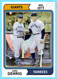 Lou Gehrig Mel Ott 1974 Topps Custom Card - 4813