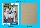 Lou Gehrig Mel Ott 1974 Topps Custom Card - 4813