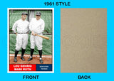 Babe Ruth Lou Gehrig 1961 Topps Custom Card - 4259