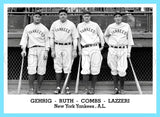 Gehrig Ruth Combs Lazzeri 1947 Tip Top Bread Custom Card - 3823
